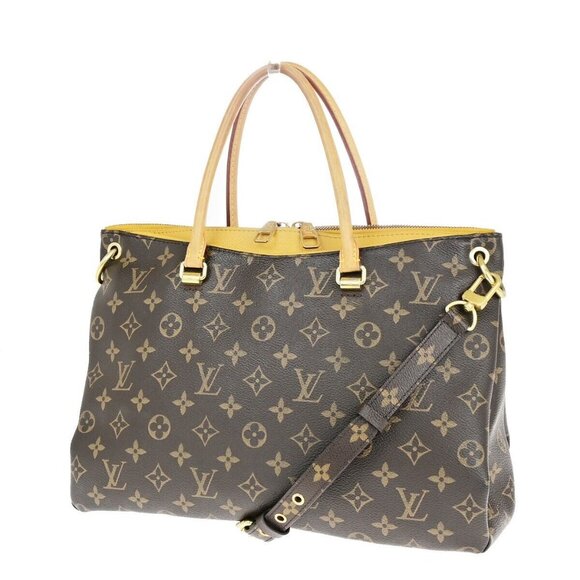 LOUIS VUITTON Pallas 2Way Shoulder Hand Bag Monogram Leather SN - Picture 1 of 16